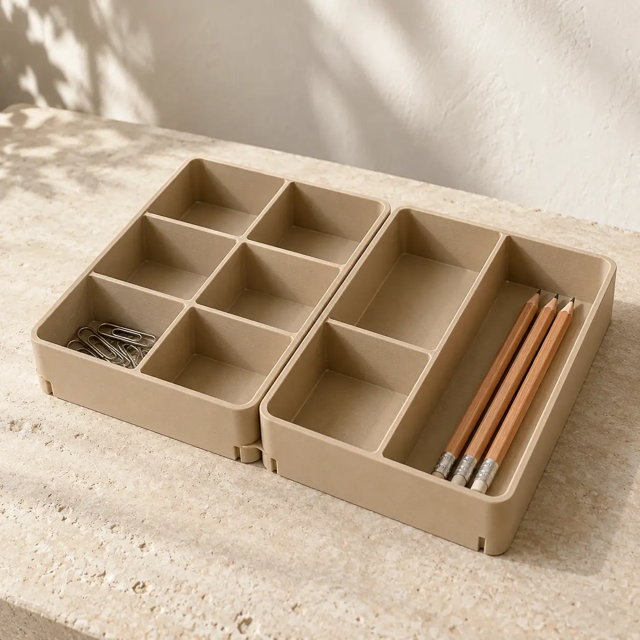 Synthetic representation of the Grade modular organizer